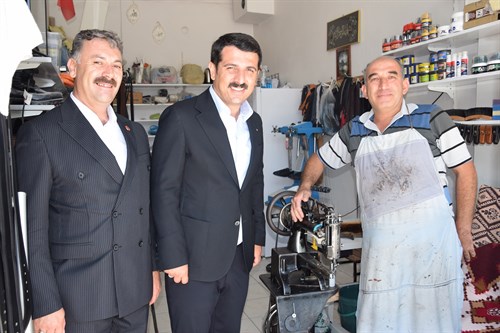 Kaymakamımız Şenol Öztürk İlçemizin Emekçilerini ziyaret etti.